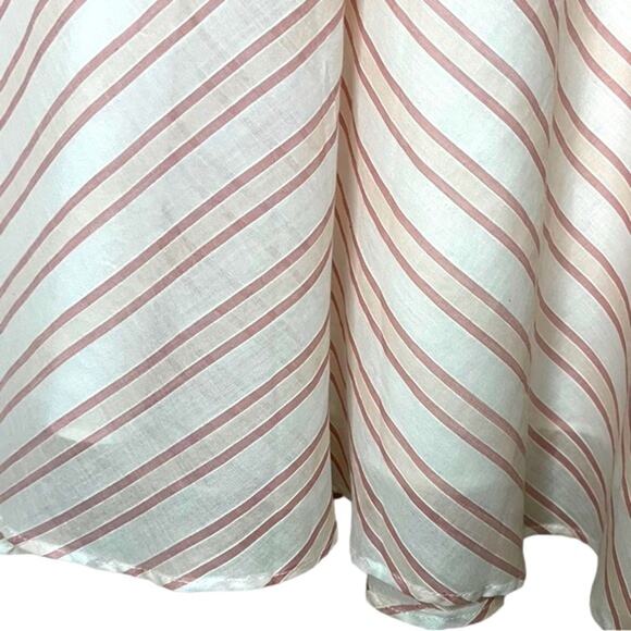 LAUREN RALPH LAUREN Mitered Stripe Berry Multi Lightweight Midi Shirt Size 8 - Picture 5 of 11